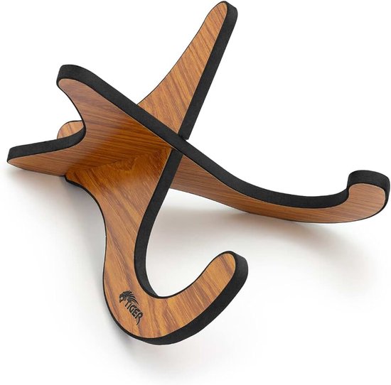 Houten Ukulele, Mandoline, Banjo en Viool Afneembare X-Frame Stand | UAC1-LW Demonteerbare houten standaard voor ukelele, mandoline, banjo en viool, stabiel en draagbaar X-design