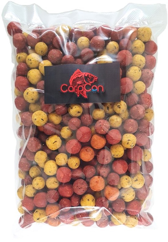 HQ Voerboilies Mix - 2kg - 15mm - Readymade - Verschillende kleuren en smaken - Karper Boilies - Lokvoer van Merkloos