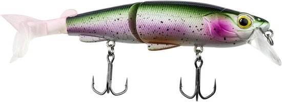 Hybride Swimbait - Kunstaas Hardbait - Roofvissen Vangen - Zachte Staartvin - 125 cm - Trout