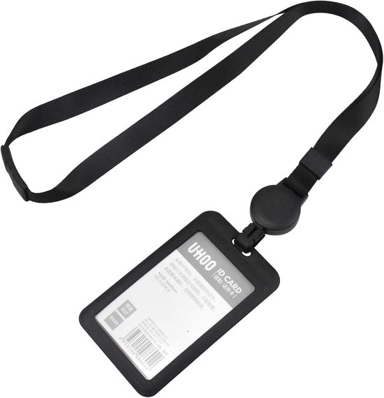 ID Kaart Houder met Lanyard en Retractable Badge Reel voor Kantoor, School en Zakelijke Reizen - Geschikt voor Mannen en Vrouwen