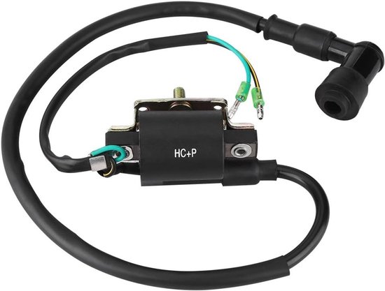 Ignition Coil voor 12V Motoren - Hoogwaardige Module voor Pit Bikes, Dirt Bikes en ATV's - 1 Stuk Zwart