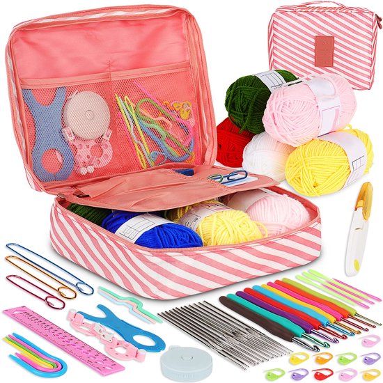IMPERATORIS® Creative Haakpakket/Haken pakket 58-delige haakset - Inclusief Breinaalden - Voor Volwassenen en Beginners