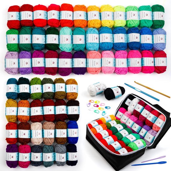 IMPERATORIS® Creative Haakpakket/Haken pakket 62 stuks - Inclusief Breinaalden - Voor Volwassenen en Beginners