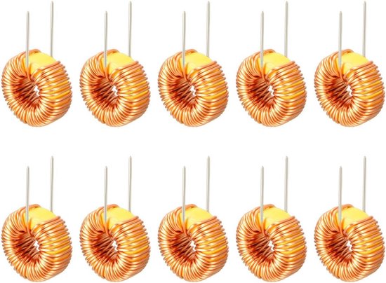 Inductiespoel met magnetische werveldraad, één laag, wondwind, 100 uh, 20 A, 10Pcs 100uH 6A
