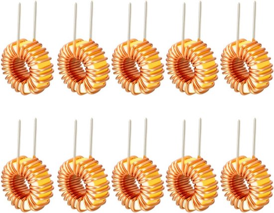 Inductiespoel met magnetische werveldraad, één laag, wondwind, 100 uh, 20 A, 10Pcs 22uH 5A