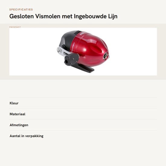 Ingebouwde - Dailygoods- Gesloten Vismolen Hoogwaardig Materiaal