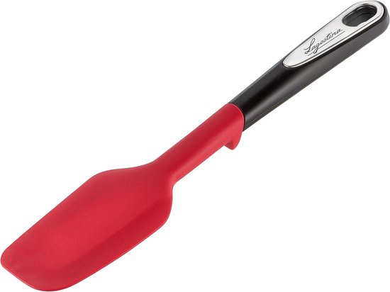 Ingenio Smart spatel met antislip inzetstuk, kunststof en siliconen, zwart en rood