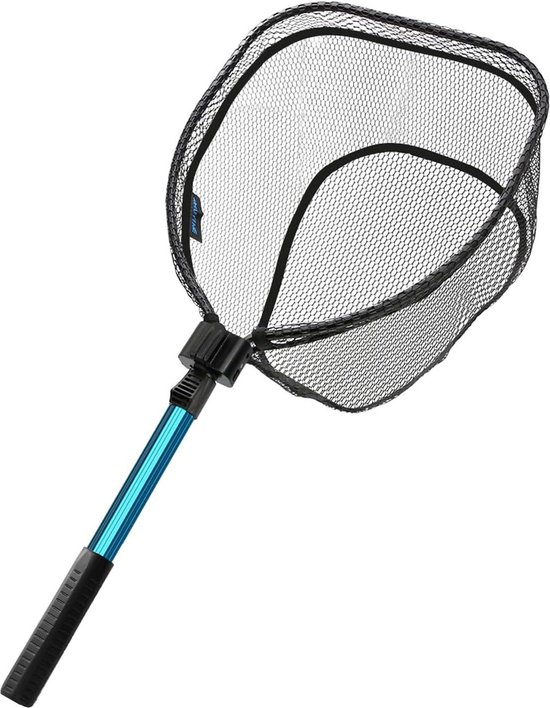 Inklapbaar aluminium hengelschepnet 85 cm - antislip voor zoet en zout water - hengelaccessoires volwassenen kinderen van Tackly