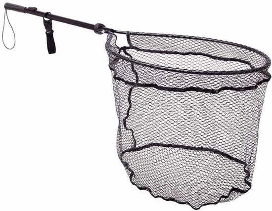 Inklapbaar Schepnet - Visnet Opvouwbaar - Vissen Landen - Riem met Gesp - 52 x 45 x 43 cm - Zilver