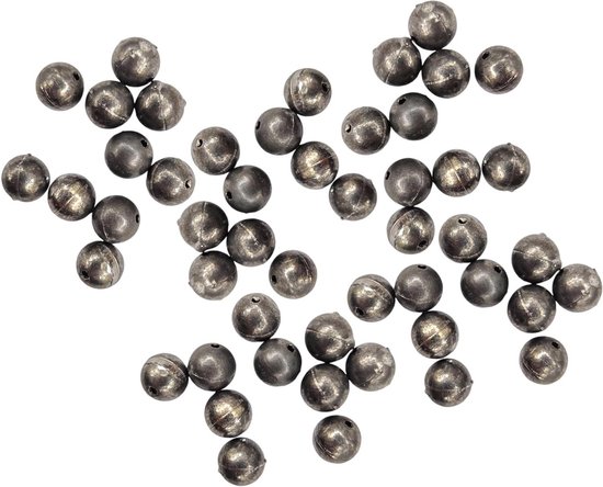 Inline Visloodset - Hengellood Dropshot - Vissen - Inline Montage - 50 x 4 gram - Grijs