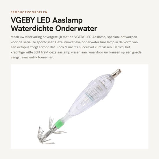 Inovra - LED Aaslamp - Waterdichte Onderwater Lure Lamp voor Nachtvissen