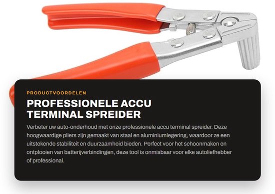 Inovra - Professionele Accu Terminal Spreider - Aluminiumlegering Pliers voor Duurzaam Auto Onderhoud