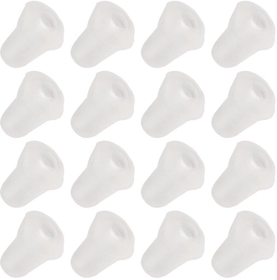 Inovra- Vishaak Aasstopper 100 Stuks - Plastic Vishaak Stopper - Aas Kralen - Eenvoudige Installatie - Beveiliging voor Aas - Wit