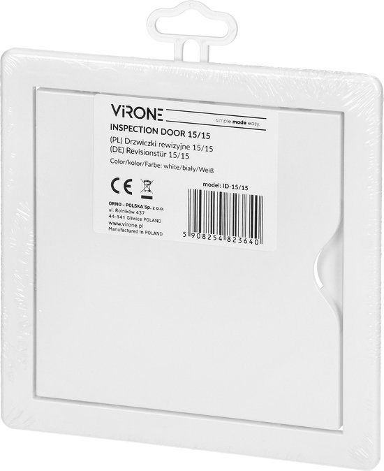 Inspectieluik 150x150 mm - Wit van Luca Vaessen