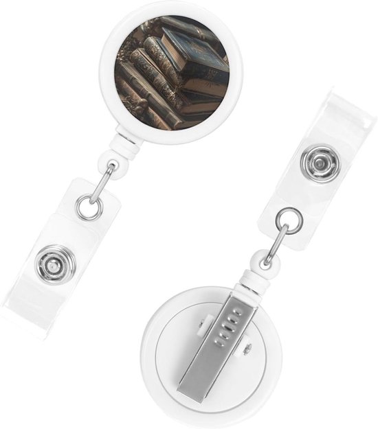 Intrekbare Badge Houder voor Verpleegkundigen - Heavy Duty Badge Reel met Sleutelhanger en ID Kaarthouder voor Kantoor en Zorgprofessionals