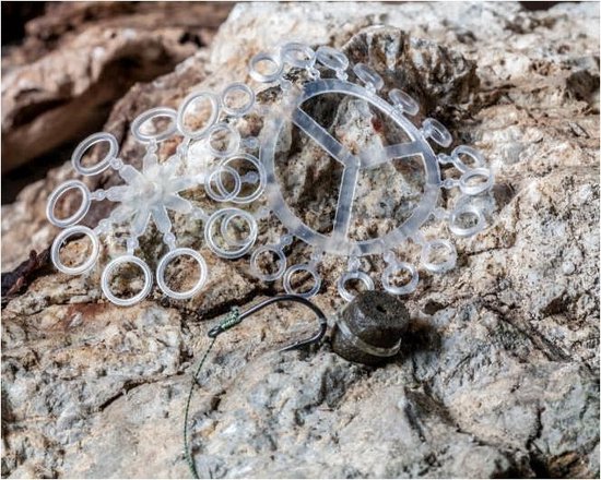 Invisible Bait Bands Aas Elastiekjes 5,5 mm Baitbands Feeder Pellet Baitband Kaper Witvis Montage
