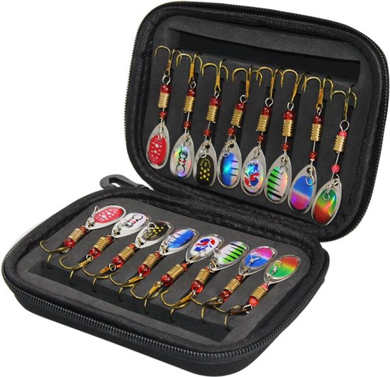 IPEXNL Luxe Kunstaas set - spinner set - blinkers voor snoek en baars - hengelsport - voor onderlijn - set van 16 stuks van IPEXNL