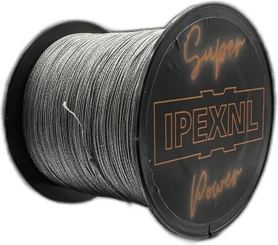 IPEXNL Super power 4 PE gevlochten super vislijn zwart - 13.6kg - 0.26 mm van 500 meter type 2.5 van IPEXNL