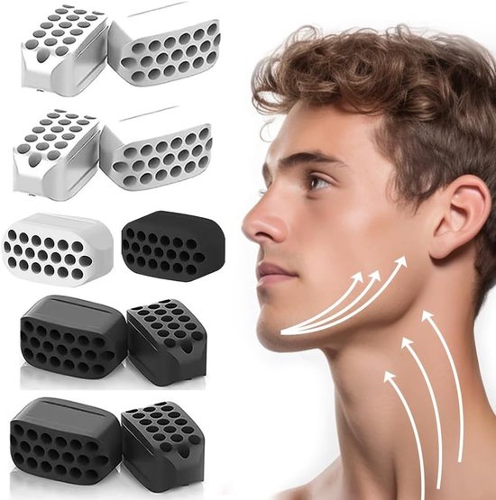 Jawline Trainer - Wit - - Kaakoefenaar van Voedselveilige Siliconen - Voor Mannen en Vrouwen