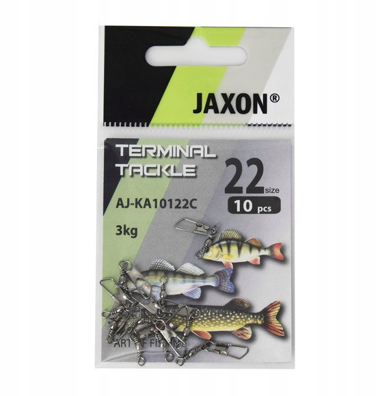 Jaxon Draaibare Karabijnhaak Maat 22 - 3kg - 10 stuks