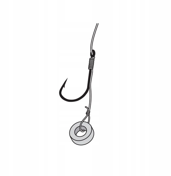 Jaxon Method Feeder Haken met Lijn #12 0.20mm 8stuks van Merkloos