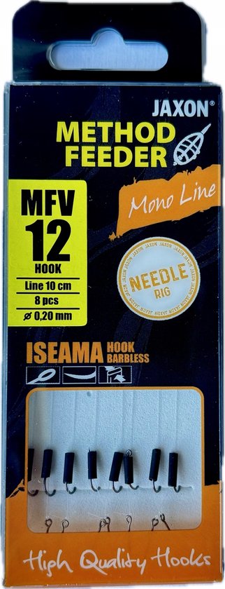 Jaxon Method Feederhaak met Lus - Maat 12 - 8 stuks van Merkloos
