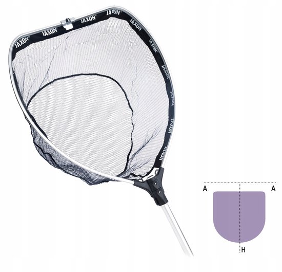 Jaxon PL-AB240X Visnet 240cm - Rubber, Opvouwbaar Visnet van Jaxon