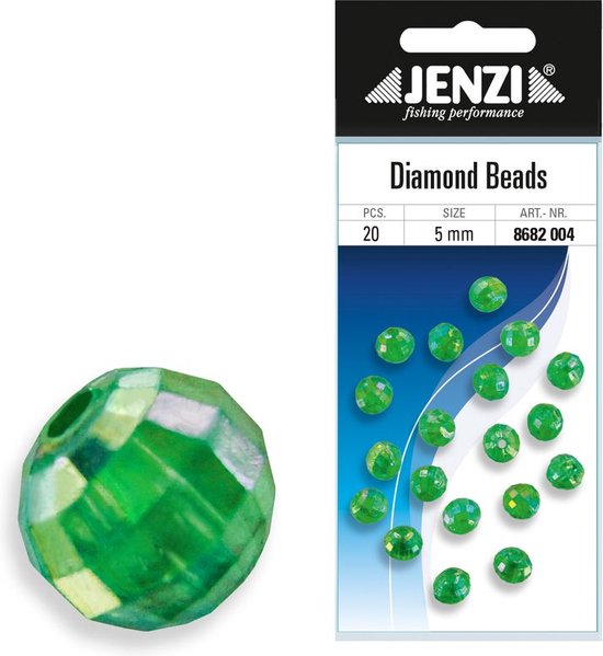 Jenzi Diamantkralen | groen | 5mm van Jenzi