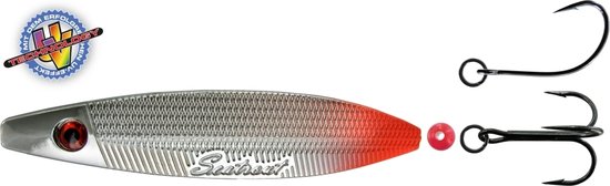 Jenzi Seatrout III inliner lepel - 21 gram - Silver - red tail van Jenzi
