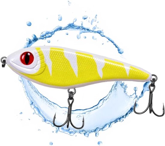 Jerkbait pike 15 cm - 80 g slow sink - UV-actief - perfect voor grote snoeken - SnelShoppen