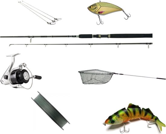 Jerkbait set - Predox hengel - Mitchell mx1 4000 - incl. kunstaas, lijn en spinstangen van Predox