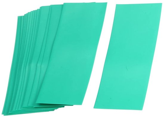 JHUBERS - Dunne PVC Krimpbuis voor Batterijverpakking, 20 stuks