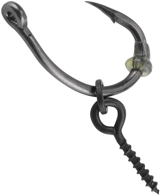 JHUBERS- Onderlijnen - 30 Stuks Set - Karperhaken 6# - Aasschroeven - Haakstoppers - Uitzonderlijke duurzaamheid - Karperaccessoires