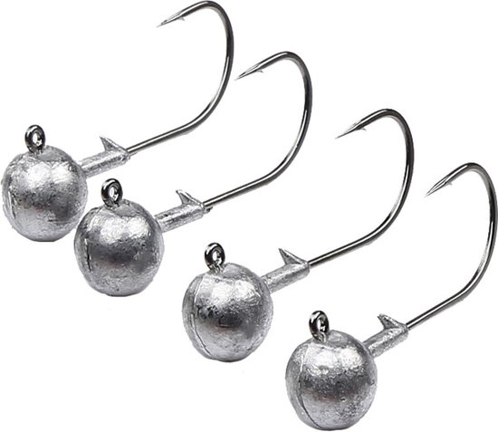 jighead - jigkop - 5 stuks - 10 gram - lood - lood kop voor roofvissen van Suxxes