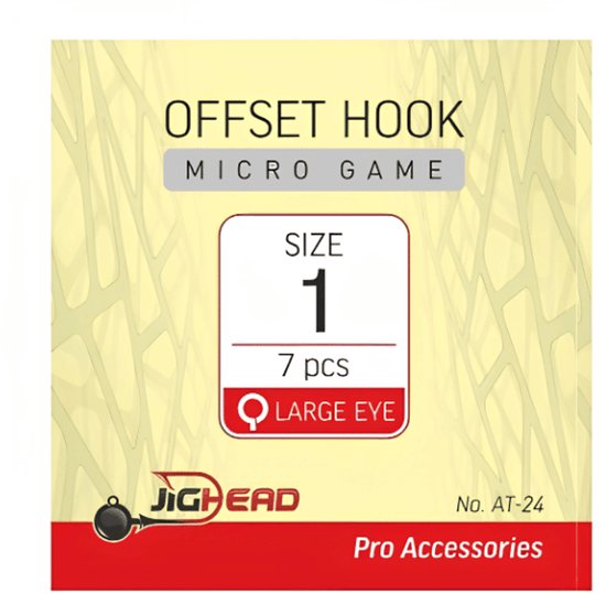 Jighead Offset Hook Micro Game AT-24 #1