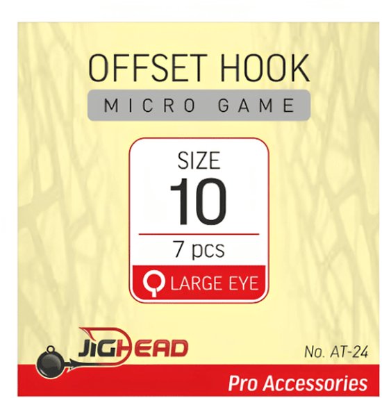 Jighead Offset Hook Micro Game AT-24 #10