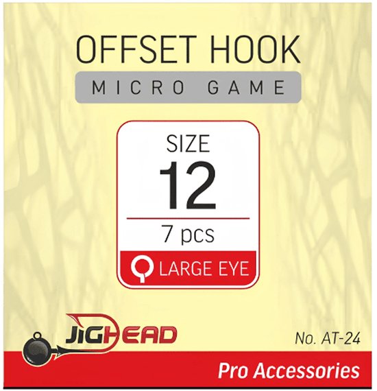 Jighead Offset Hook Micro Game AT-24 #12