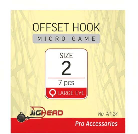 Jighead Offset Hook Micro Game AT-24 #2