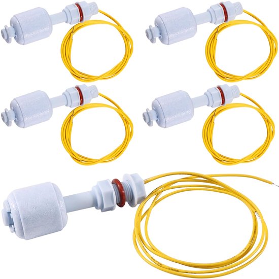 Joycabin 5pcs Float Switch Water Level Sensor, Float Switch, Level Switch, Side Mounted Horizontal Liquid Float Switch - ShopVlot