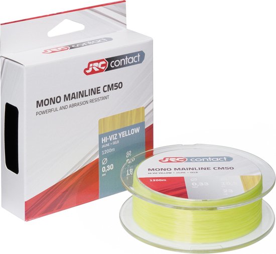 JRC JRC CONTACT CM50 600m 0.40mm HViz Yellow | Nylon vislijn van Merkloos