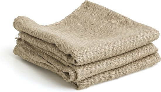 Jute zak - Crème - 90 x 52 cm van Merkloos