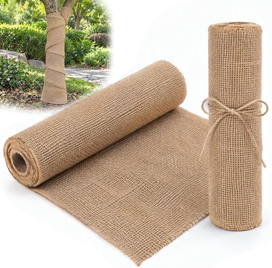Jutesnoer voor plantenbescherming - 3m x 25cm - 2 rollen