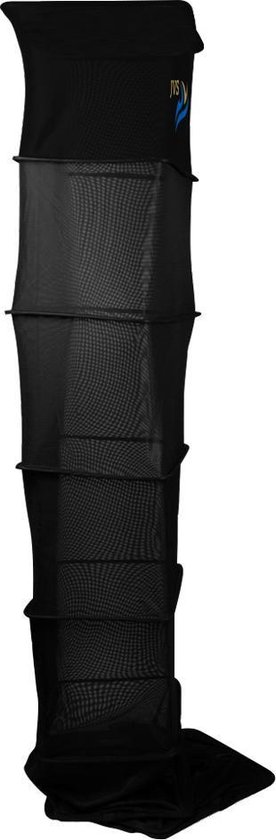 JVS Commercial Keepnet - Leefnet 3m Lang - 50x50cm - Fijne Maas - Metalen Knikstuk - Zwart van Merkloos
