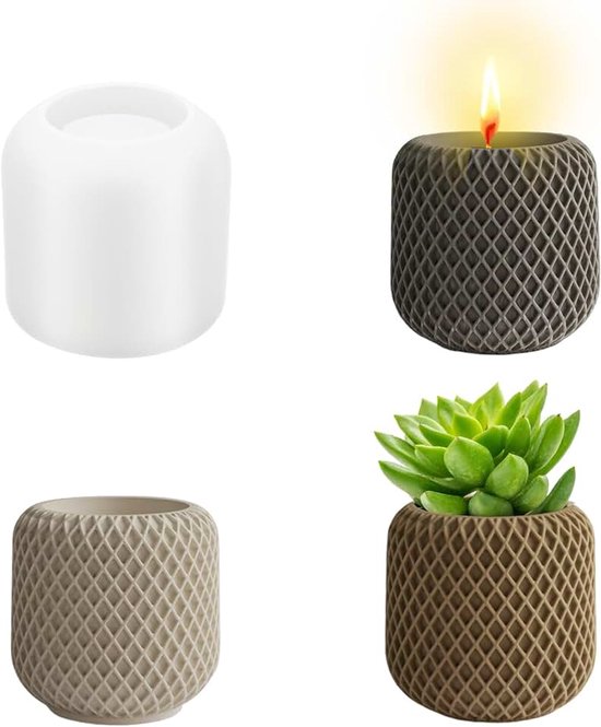 Kaarsvormen, 3D siliconen kaarsvormen, DIY kaarsen maken mallen, siliconen mal vaas, epoxyhars kaarsenhouder mallen, doe-het-zelf handgemaakte perfecte geschenken