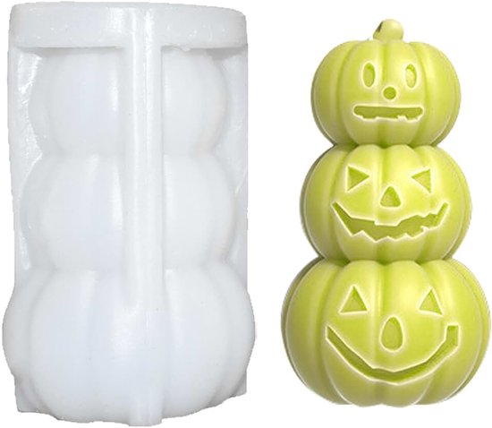 Kaarsvormen van siliconen, gietvorm voor Halloween, herbruikbare knutselartikelen voor chocolade, gips
