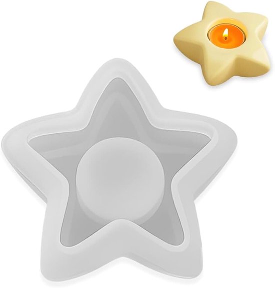 Kaarsvormen voor het maken van kaarsen, siliconen vormen voor kaarsen, hart, kaarsenhouder van epoxyhars, siliconen vorm voor kandelaar, 3D-kaars, decoratie voor zeep, aromatherapie, handgemaakt