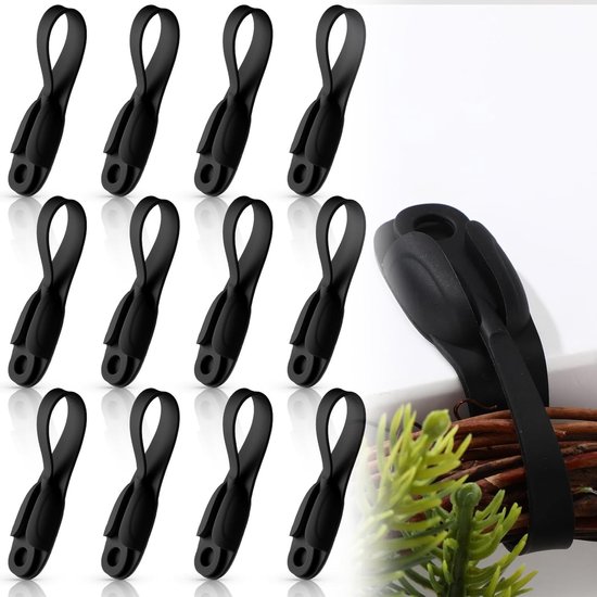 Kabelorganizer voor Huishoudelijke Apparaten - 12 Stuks Zelfklevende Kabelhouders, Silicone Kabelreels voor Keuken en Thuisgebruik