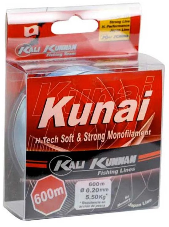 Kali Kunnan Kunai Monofilament 600 M Transparant 0.200 mm van Merkloos