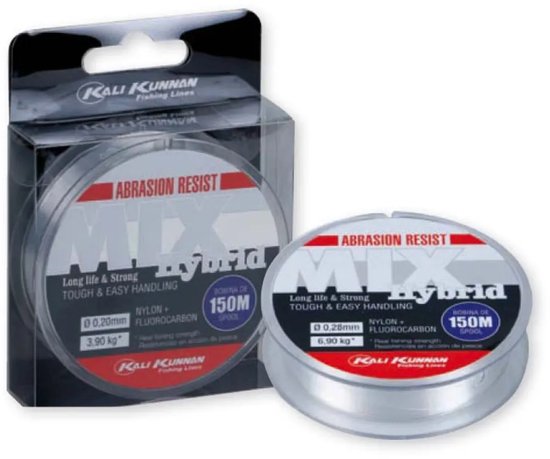 Kali Kunnan Mix Hybrid Monofilament 150 M Transparant 0.500 mm van Merkloos