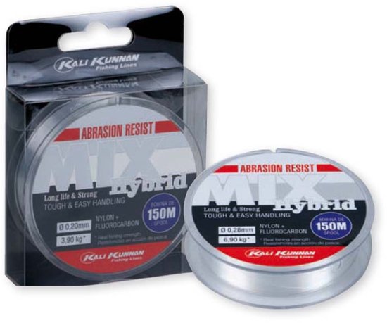 Kali Kunnan Mix Hybrid Monofilament 150 M Transparant 0.570 mm van Merkloos